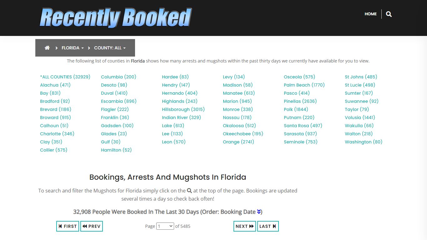 Bookings, Arrests and Mugshots in Palm Beach County, Florida